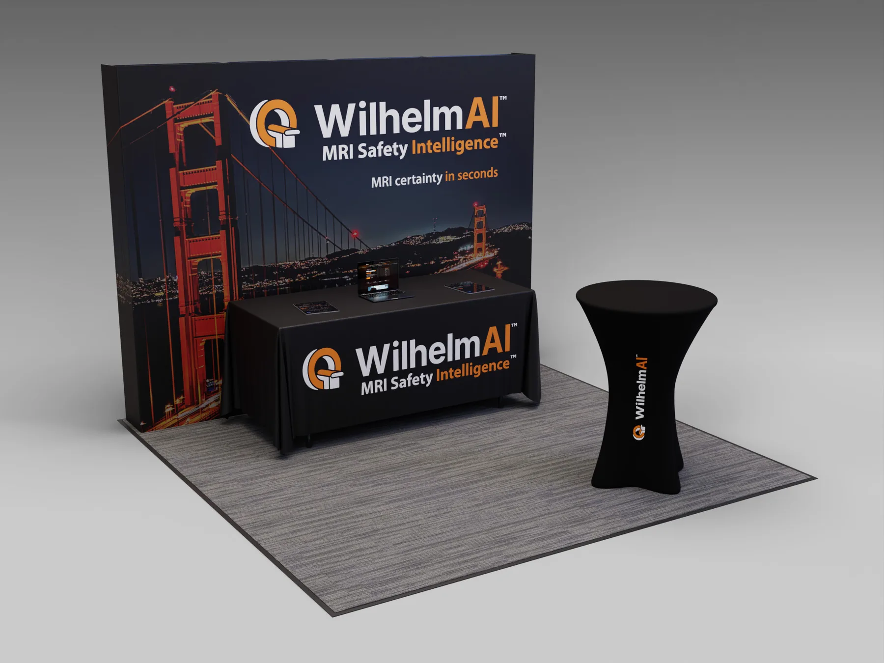 WilhelmAI exhibit concept rendering